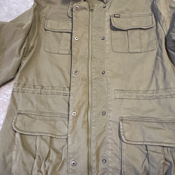 Tentree Field Jacket Women's Medium Green Military Utility Chore Coat Farm Army - Picture 7 of 11